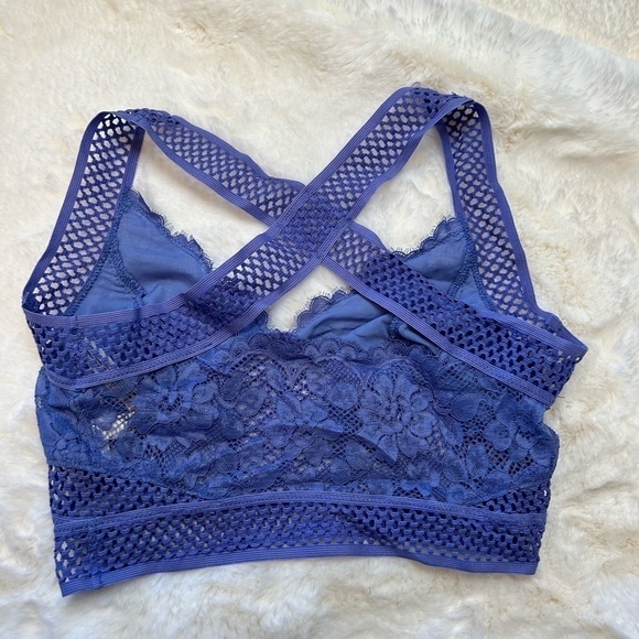 Free People intimates Pretty Lace Brami wire free Bralette Sz-S. U5 - Picture 7 of 8